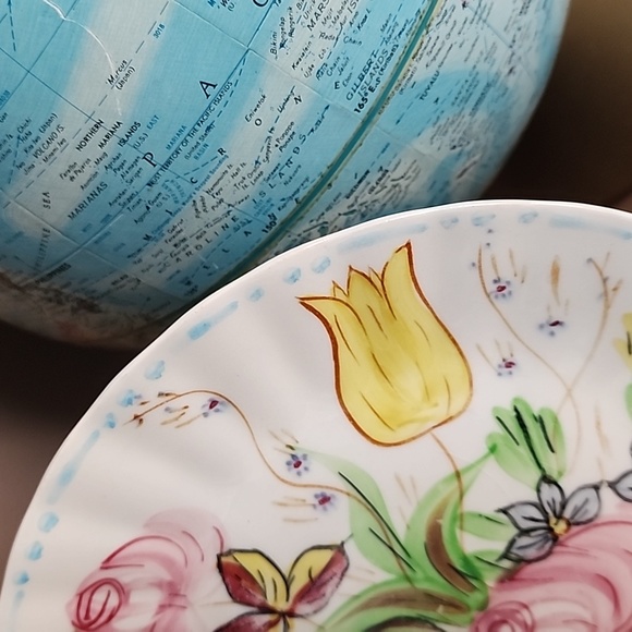 Vintage Blue Ridge Southern Potteries handpainted Nova Rose dinner plates - Picture 4 of 12